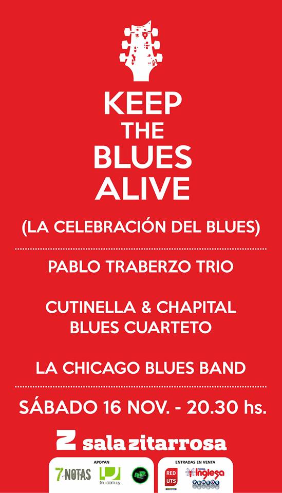 Afiche presentación del concierto "Keep the Blues Alive"