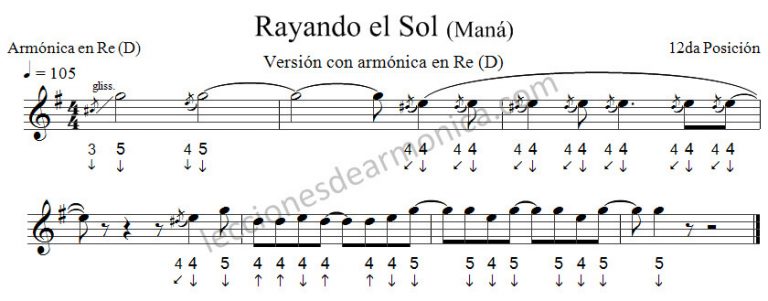 Aprende a tocar la armónica de RAYANDO EL SOL de Maná – Video tutorial